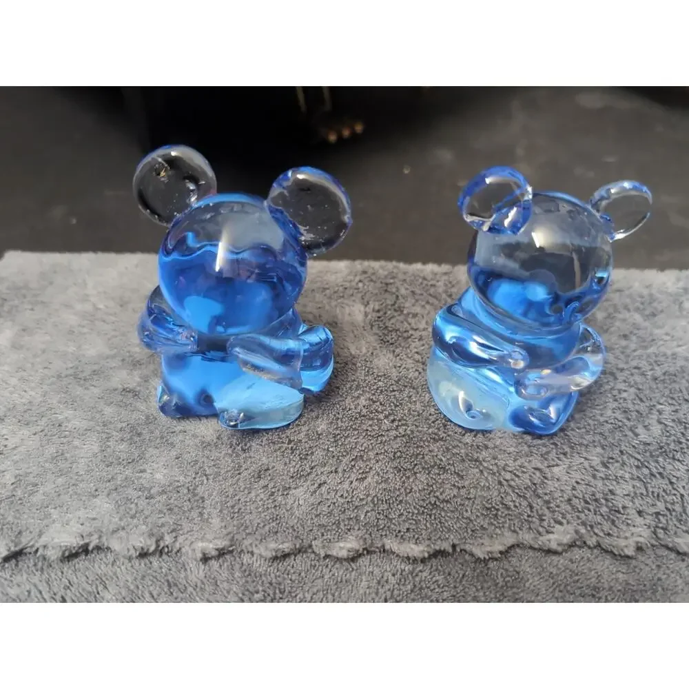 Lot: US Commemorative Fine Art Gallery COBALT BLUE Glass Koala 🐨 BEAR 3”